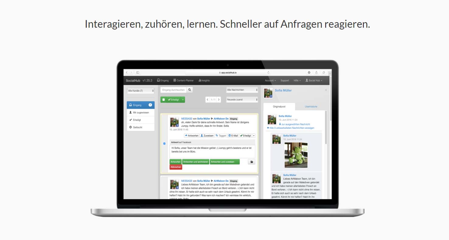 social-media-software-socialhub-tool-interagieren-zuhoeren-lernen-reagieren