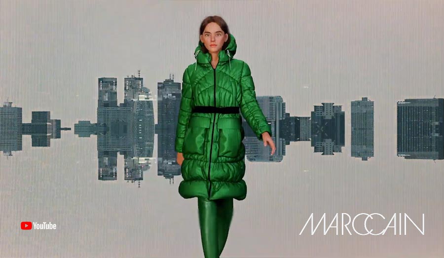 Reality meets VR - The first virtual fashion show / fashion movie by  MarcCain - Social Media Agency