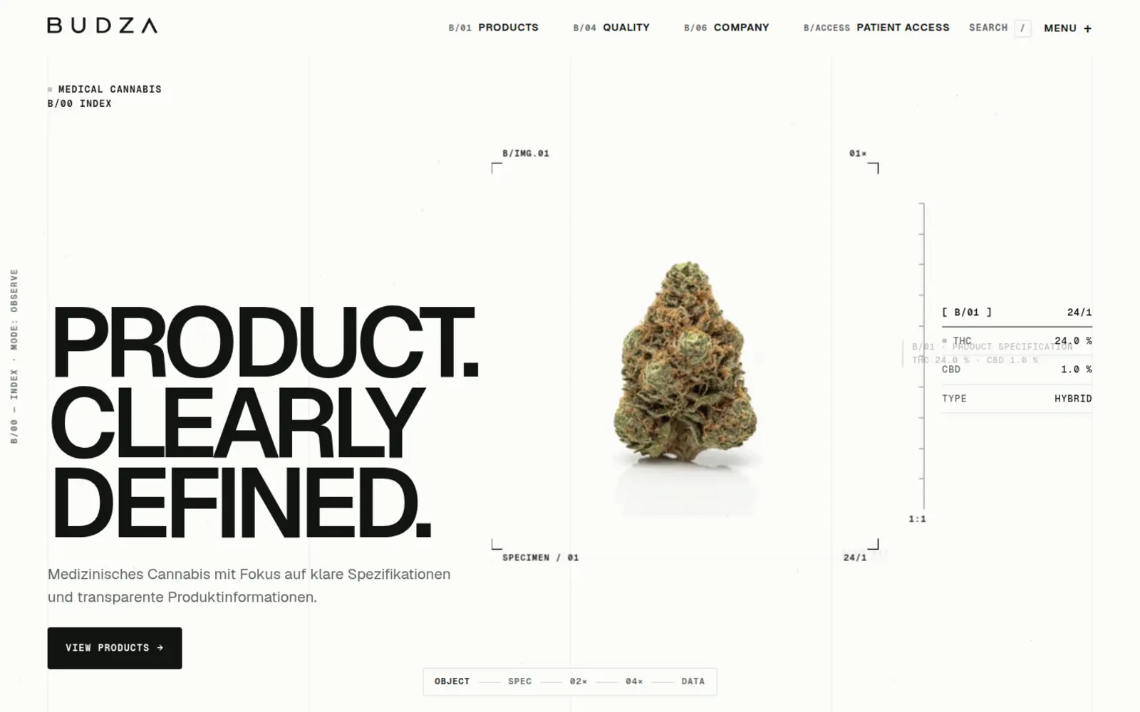 BUDZA — Branding & Website for a Medical Cannabis Brand, campaign visual